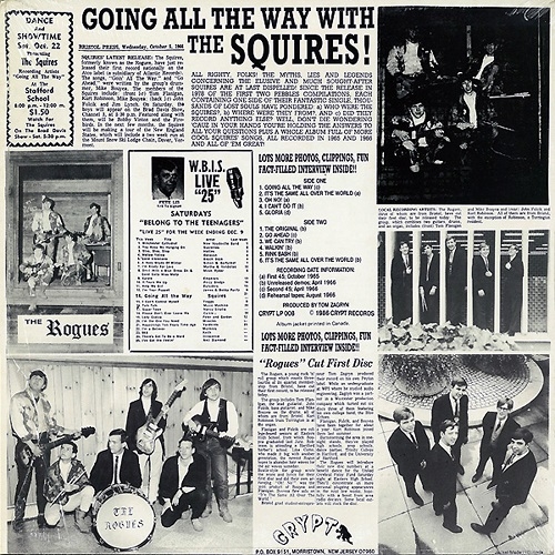 The Squires - Going All The Way With The Squires (1965-66/1986) Vinyl Rip