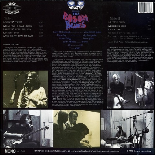 Bosom Blues Band - The Overgone Sounds of the Bosom Blues Band (Reissue) (1968/2008) Vinyl Rip