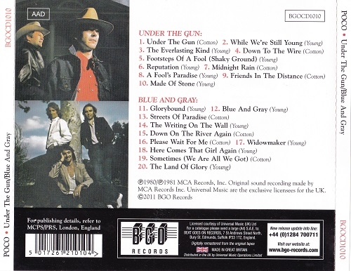 Poco - Under The Gun / Blue and Gray (Reissue) (1980-81/2011)