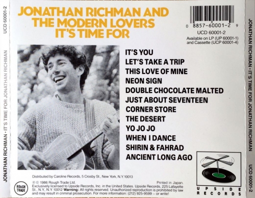 Jonathan Richman & The Modern Lovers - It's Time For (1986)