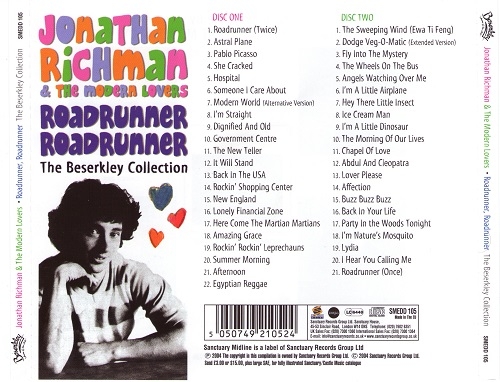 Jonathan Richman And The Modern Lovers - Roadrunner The Beserkley Collection (Reissue) (1971-79/2004)