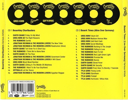 VA - Beserkley Chartbusters / Beserk (Alive Over Germany) (Reissue, Remastered) (1976/2000)