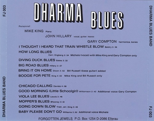 Dharma Blues Band - Dharma Blues (Reissue) (1969/1989)