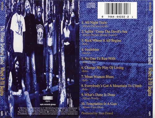 The Allman Brothers Band - Where it All Begins (1994) Lossless