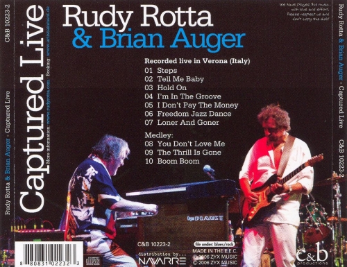 Rudy Rotta and Brian Auger - Captured Live (2006)