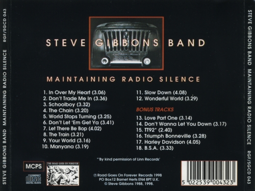 Steve Gibbons Band - Maintaining Radio Silence (Reissue) (1988/1998)