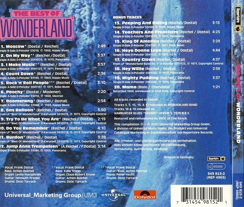 Wonderland - The Best Of (1970/2001)