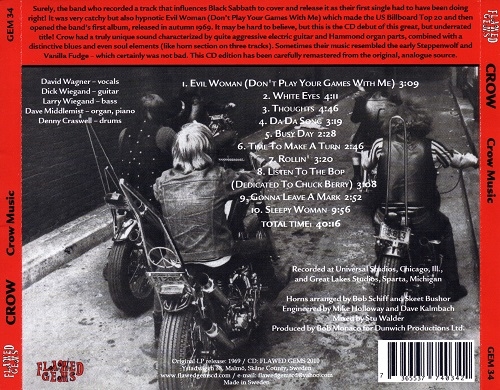 Crow - Crow Music (Reissue) (1969/2010)