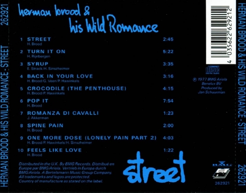 Herman Brood & His Wild Romance - Street (Reissue) (1977/1992)