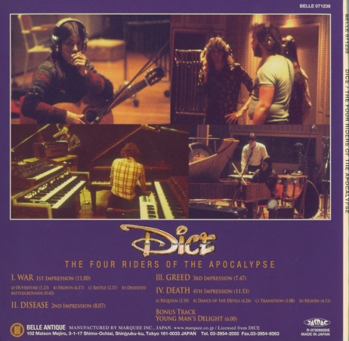 Dice - The Four Riders Of The Apocalypse (Reissue) (1977/2007)