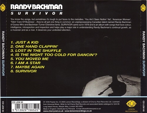 Randy Bachman - Survivor (Reissue) (1978/2005)