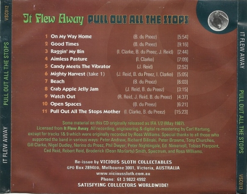 It Flew Away - Pull Out All The Stops (Reissue) (1972/2007)