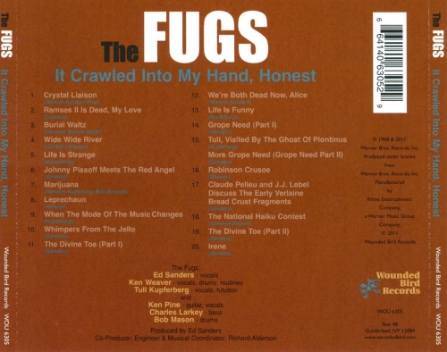 The Fugs - It Crawled Into My Hand, Honest (Reissue) (1968/2011)