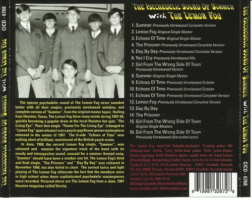 The Lemon Fog - The Psychedelic Sound Of Summer With The Lemon Fog (Reissue) (1967-68/2011)