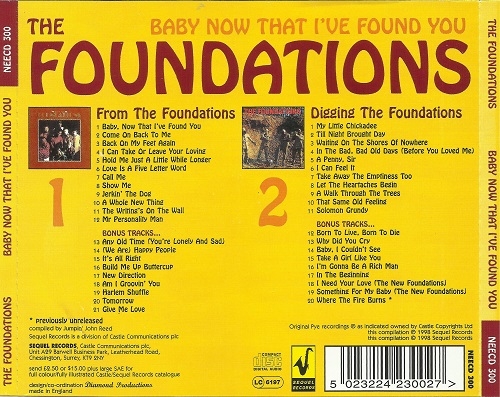 The Foundations - Baby Now That I've Found You (1967-76/1998)