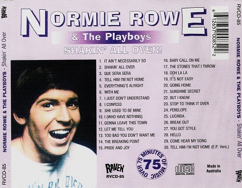 Normie Rowe & The Playboys - Shakin' All Over: 30 of the Best 1965-1973 (1998)