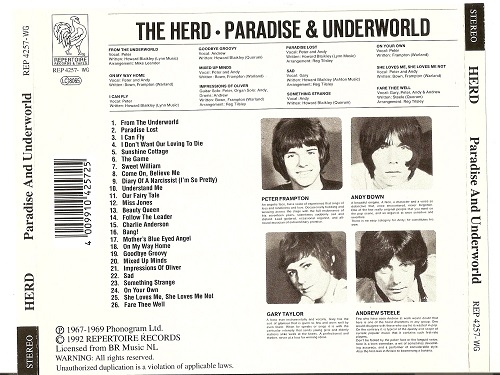 The Herd - Paradise & Underworld (1967-69/1992)