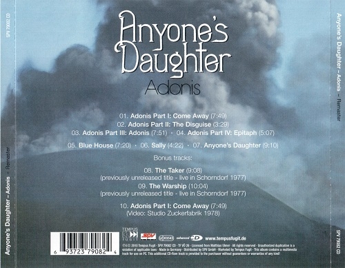 Anyone's Daughter - Adonis (Reissue, Remastered) (1979/2010)