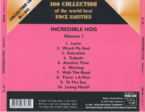 Incredible Hog - Volume 1 (Reissue) (1973/2001)