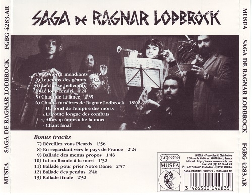 La Saga de Ragnar Lodbrock - Saga de Ragnar Lodbrock (Reissue) (1979/1999)