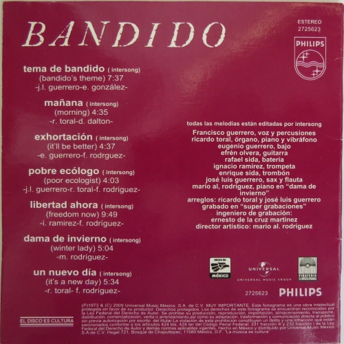 Bandido - Bandido (Reissue) (1973/2009)