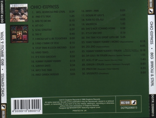 Ohio Express - Beg, Borrow and Steal / Ohio Express (Reissue) (1967-68/2010)