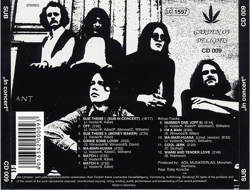 Sub - In Concert (Reissue) (1970/1994)