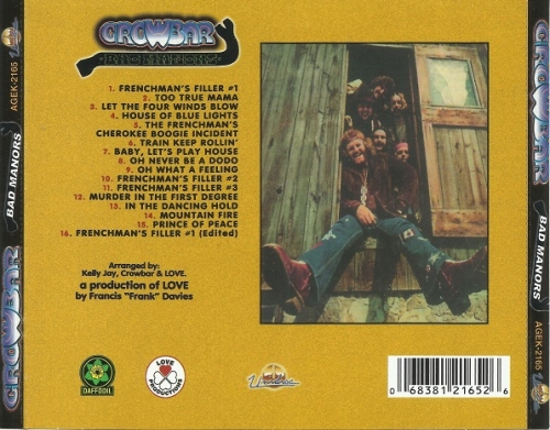 Crowbar - Bad Manors (Reissue) (1970/2008)