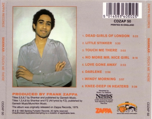 Shankar - Touch Me There (Feat. Frank Zappa) (Reissue) (1979/1992)