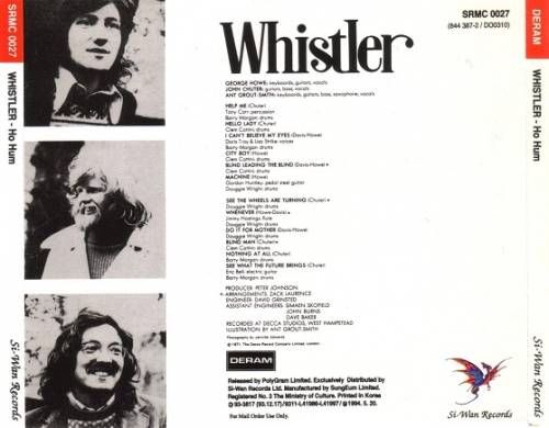 Whistler - Ho Hum (Reissue) (1971/1994)