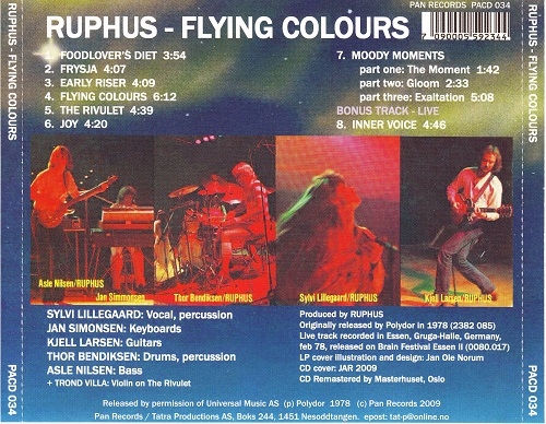 Ruphus - Flying Colours (Reissue) (1978/2009)