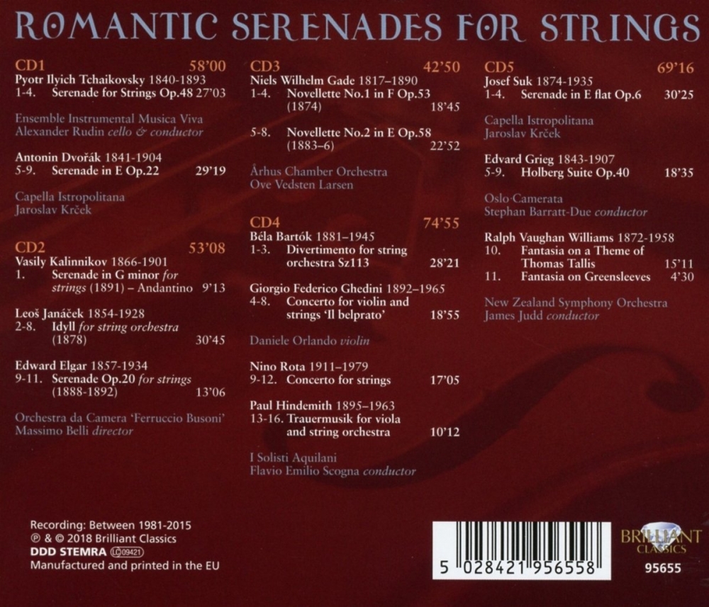 VA - Romantic Serenades for Strings (2018)