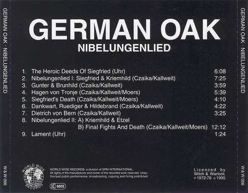 German Oak - Nibelungelied (Reissue) (1972/1995)