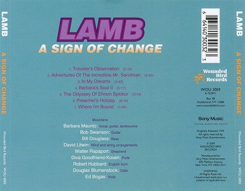 Lamb - A Sign Of Change (Reissue) (1970/2009)