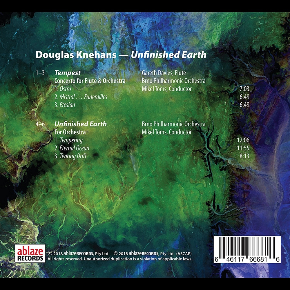 Gareth Davies, Brno Philharmonic Orchestra & Mikel Toms - Knehans: Unfinished Earth (2018)