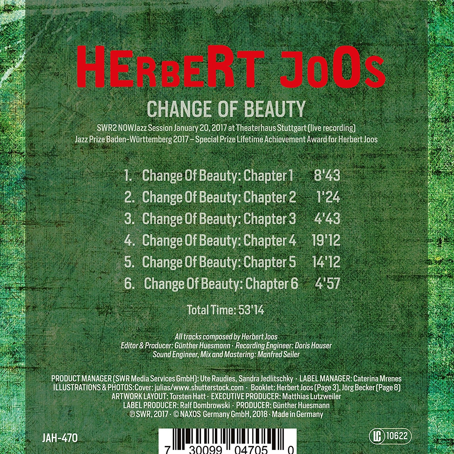 Herbert Joos - Change of Beauty (2018)