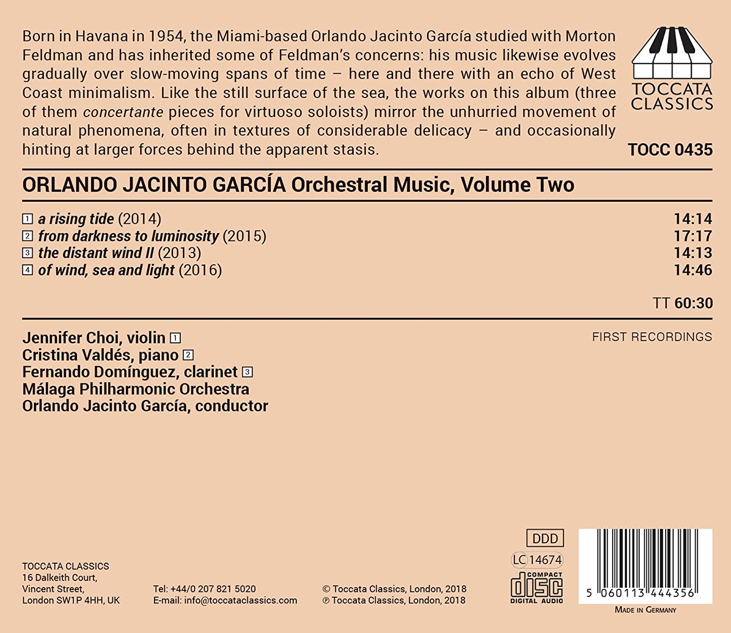 Malaga Philharmonic Orchestra & Orlando Jacinto Garcia - Orlando Jacinto García: Orchestral Music, Vol. 2 (2018)