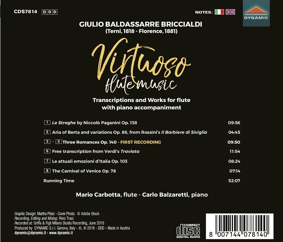 Mario Carbotta & Carlo Balzaretti - Virtuoso Flute Music (2018)