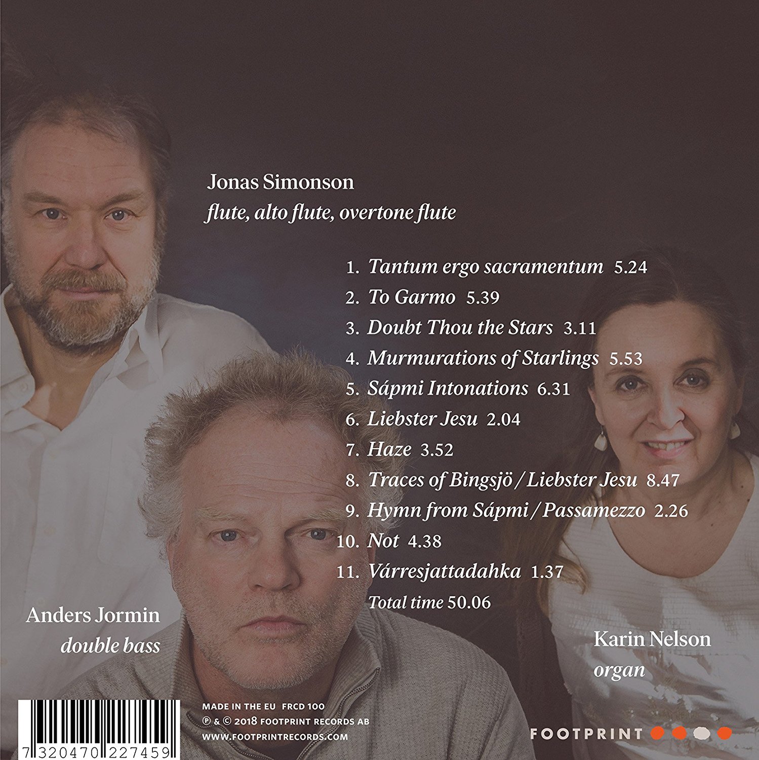 Anders Jormin, Karin Nelson & Jonas Simonson - Tantum (2018)