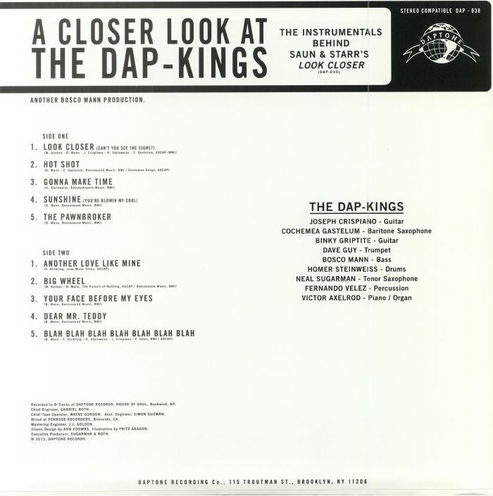 The Dap-Kings - A Closer Look At The Dap-Kings (2018) [Vinyl]