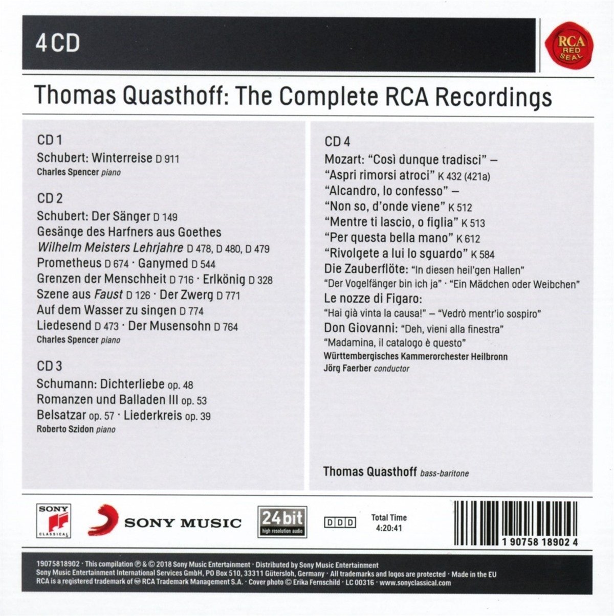 Thomas Quasthoff - Thomas Quasthoff: The Complete RCA Recordings (2018)
