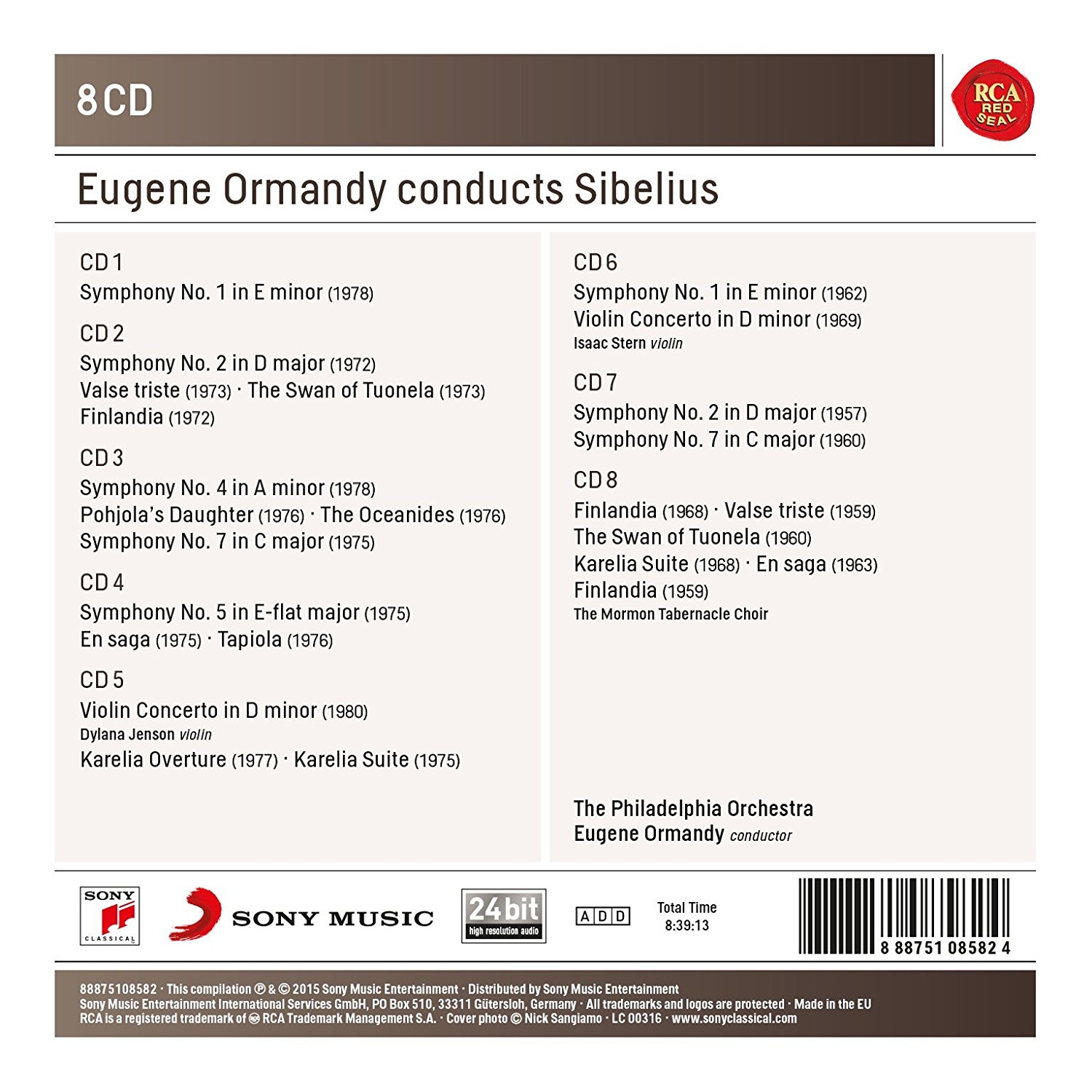 Eugene Ormandy - Eugene Ormandy Conducts Sibelius (2015)