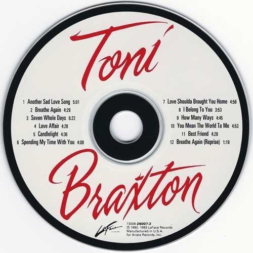 Toni Braxton - Toni Braxton (Debut Album 1993)  CD-Rip