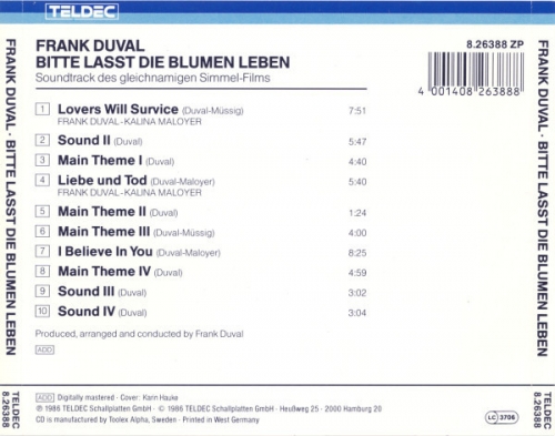 Frank Duval - Bitte Lasst Die Blumen Leben (1986) CD-Rip