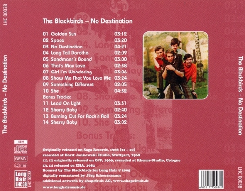 The Blackbirds - No Destination (Reissue) (1968/2005)