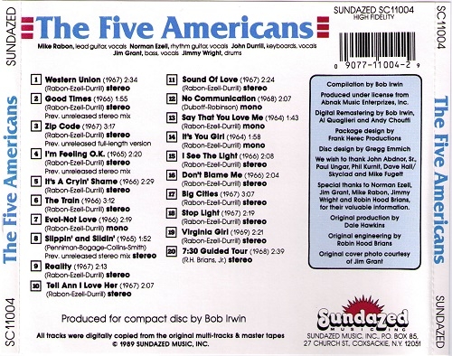 The Five Americans - Western Union (Remastered) (1967/1989)