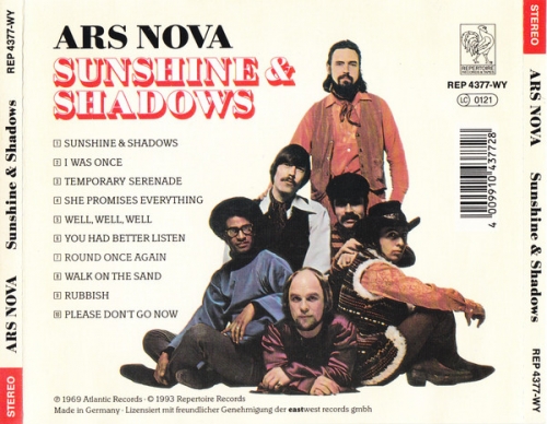Ars Nova - Sunshine & Shadows (Reissue) (1969/2005)