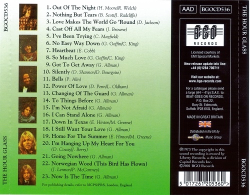 Hour Glass - The Hour Glass (Reissue) (1973/2001)