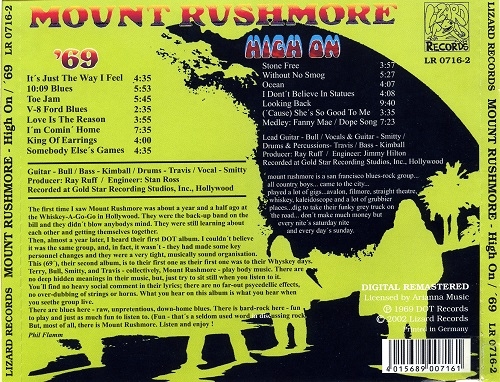 Mount Rushmore - '69 / High On (Remastered) (1969/2002)