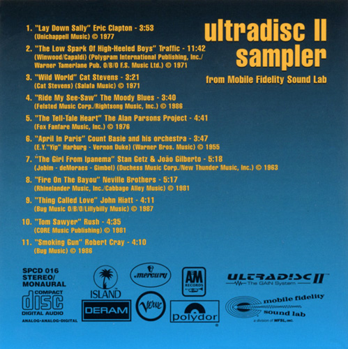 Various Artist  - ULTRADISC II SAMPLER From Mobile Fidelity Sound Lab (1994)